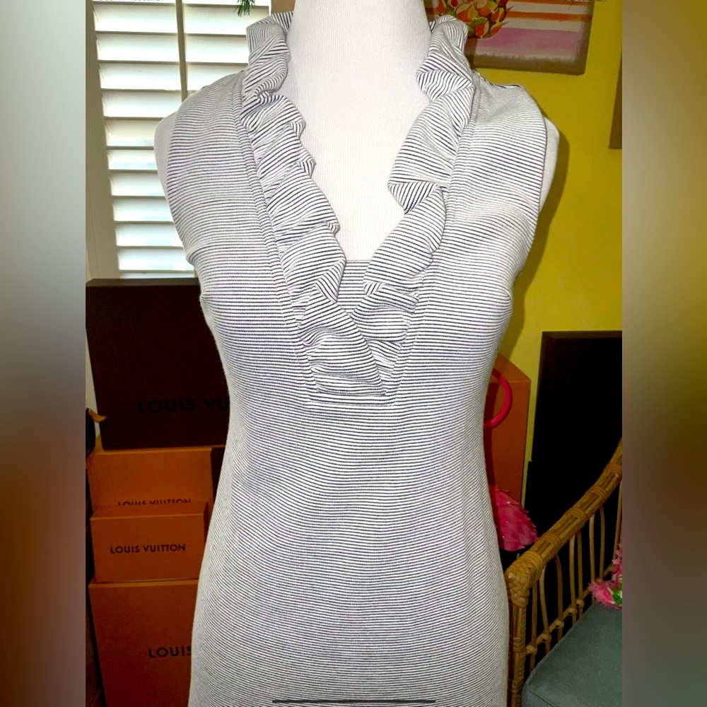 Lilly Pulitzer NWT Tisbury Shift Dress True Navy Lucky Catch $158 Size XXS - Picture 2 of 5